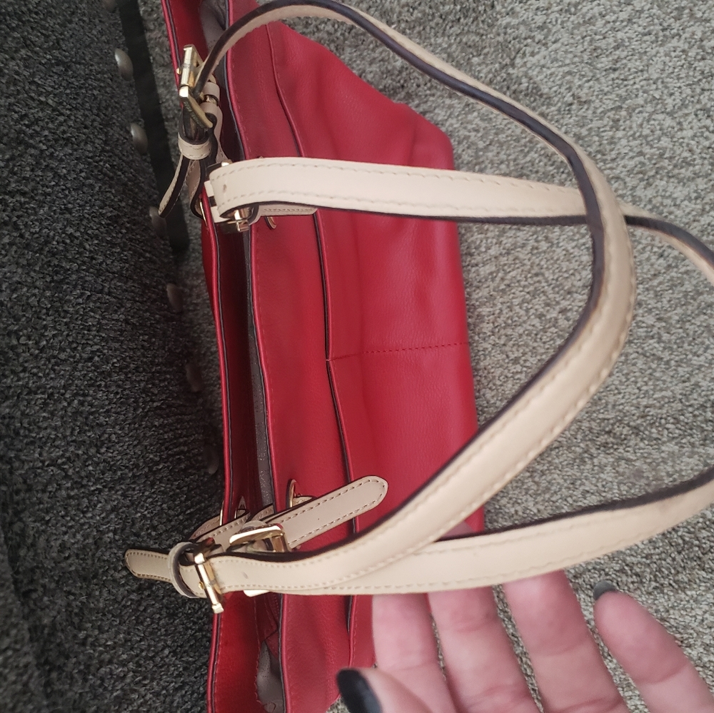 Michael Kors Red Tote Bag - Picture 5 of 5